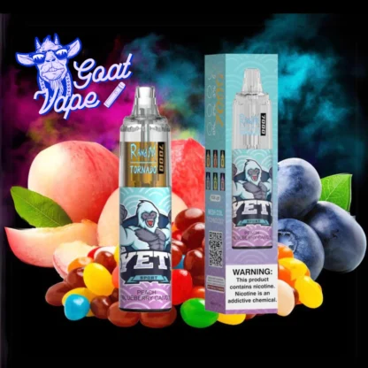 RandM Tornado 7000 puff Peach Blueberry Candy