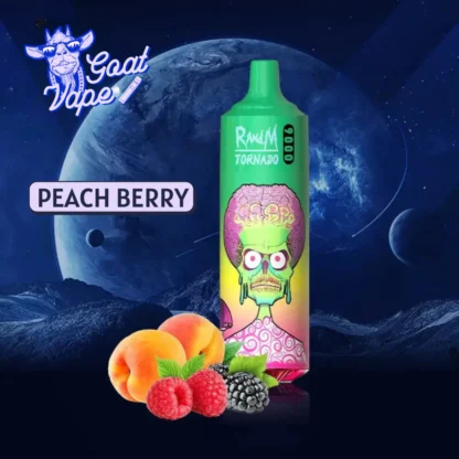 RandM Tornado 9000 puffs Peach Berry