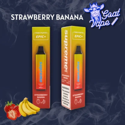 Supreme Epic + 7000 puff Strawberry Banana