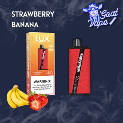 Supreme Lux 7500 Puffs Strawberry Banana