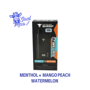 The Black Sheep Dual Tank 30K Menthol + Mango Peach Watermelon