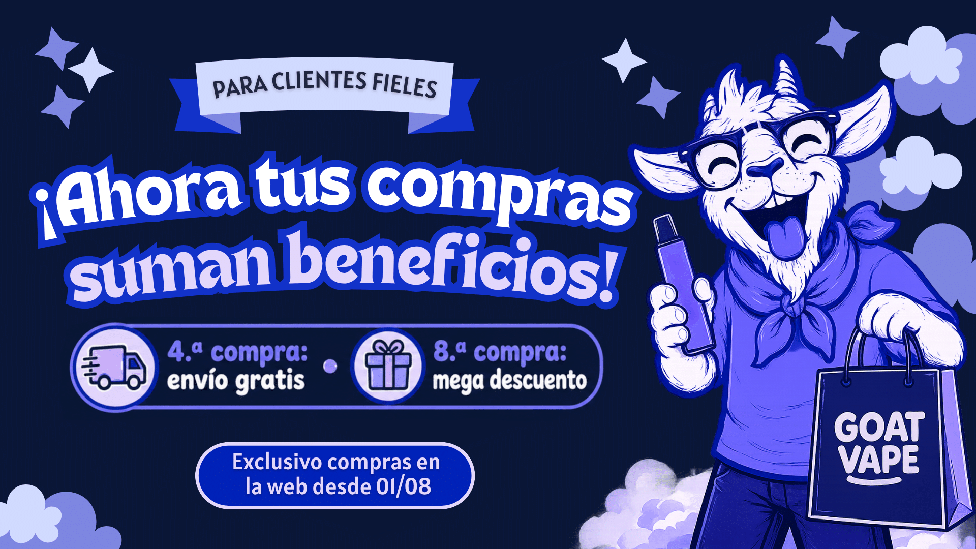 Descuentos beneficios y promociones goat vape 1