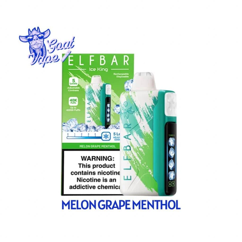 ELFBAR ICE KING - Melon Grape Menthol | Goat Vape