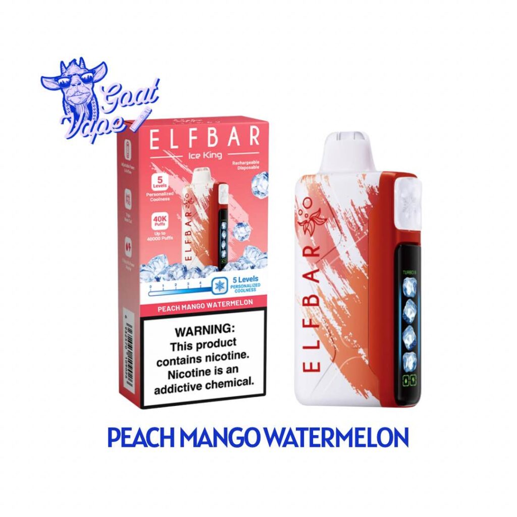 ELFBAR ICE KING Peach Mango Watermelon - Goat Vape