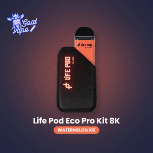 Life Pod Eco Pro Kit 8k con batería recargable y cartucho de 8000 puffs – Goat Vape Argentina