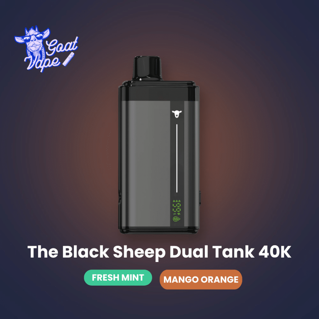 Vape The Black Sheep 40k Dual Tank de 40000 puffs con dos sabores – Goat Vape Argentina