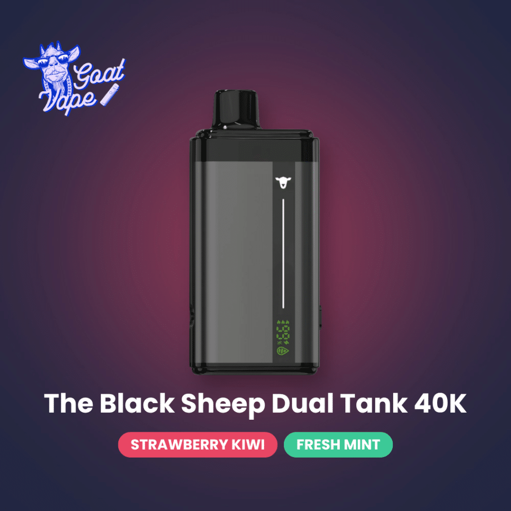 Vape The Black Sheep 40k Dual Tank de 40000 puffs con dos sabores – Goat Vape Argentina